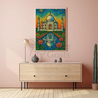 Taj Mahal Van Gogh Style Travel Poster PosterGoat