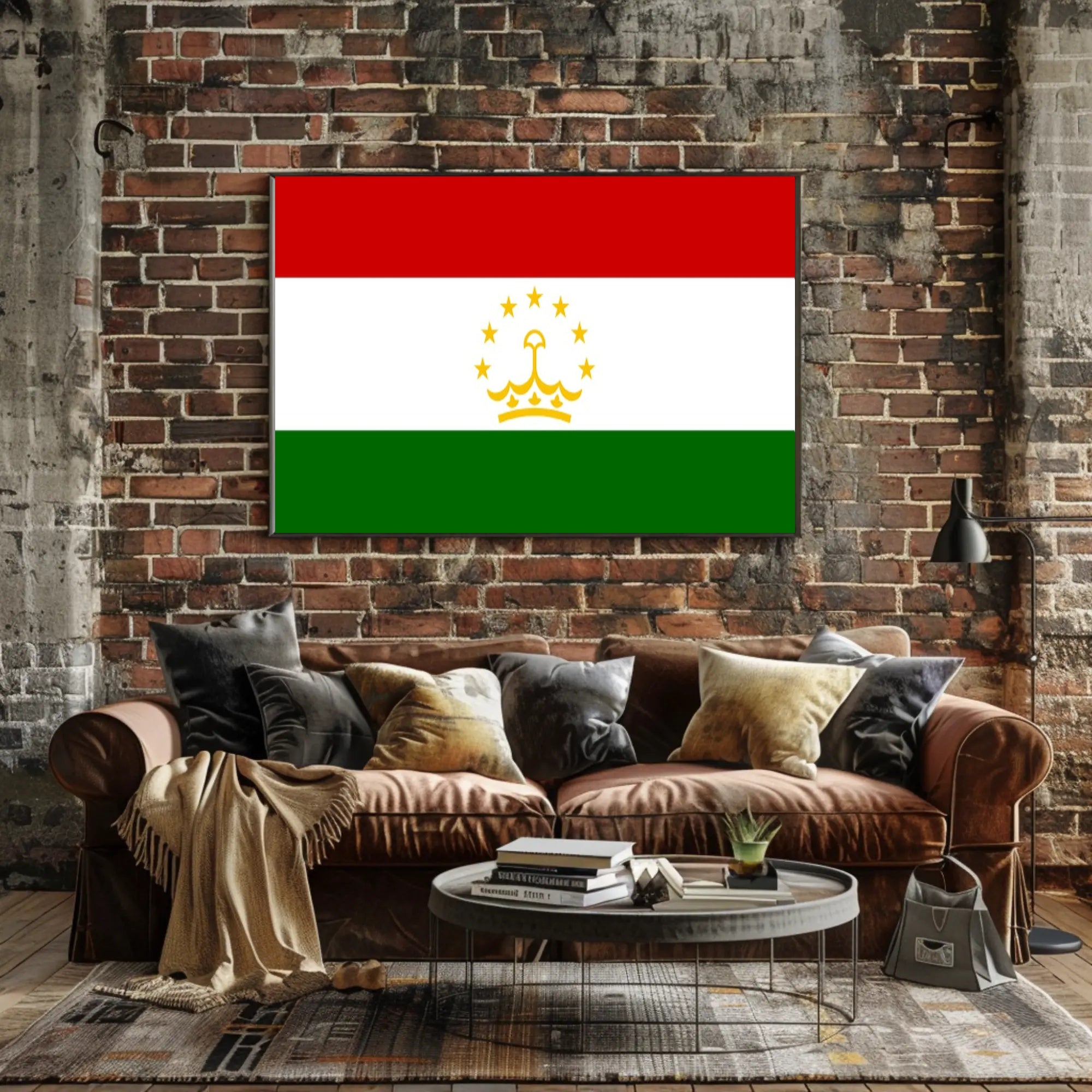 Tajikistan National Flag Art Print for Country Flag Poster PosterGoat