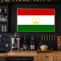 Tajikistan National Flag Art Print for Country Flag Poster PosterGoat