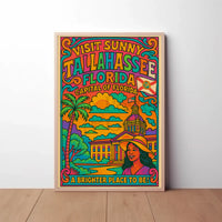 Tallahassee Capitol Sunshine Travel Poster PosterGoat