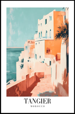 Tangier Cityscape Coastal View Urban or Cityscape Poster PosterGoat