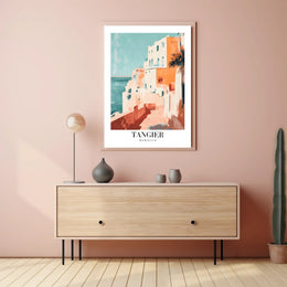 Tangier Cityscape Coastal View Urban or Cityscape Poster PosterGoat