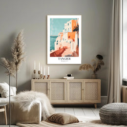 Tangier Cityscape Coastal View Urban or Cityscape Poster PosterGoat