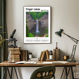 Taughannock Falls Scenic New York Travel Poster PosterGoat
