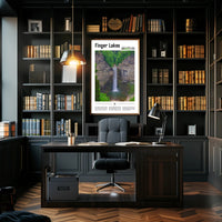 Taughannock Falls Scenic New York Travel Poster PosterGoat