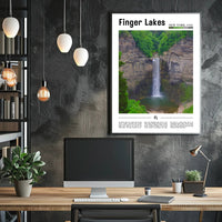 Taughannock Falls Scenic New York Travel Poster PosterGoat