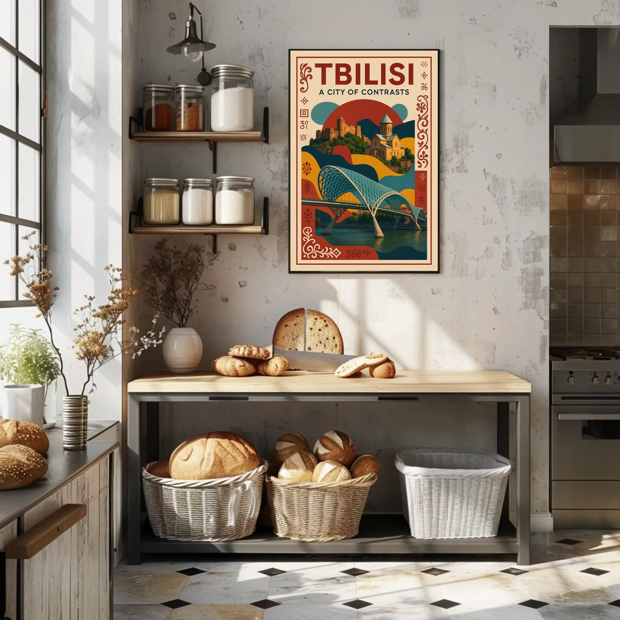 Tbilisi A City Of Contrasts Poster PosterGoat