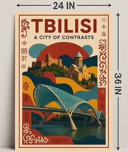 Tbilisi A City Of Contrasts Poster PosterGoat