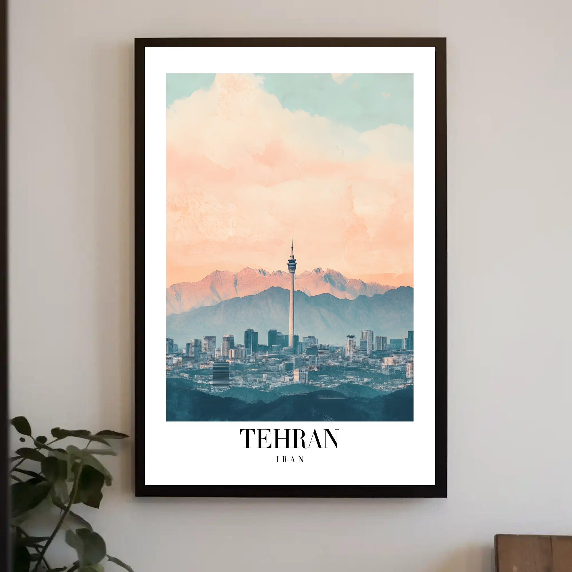 Tehran Skyline Urban Masterpiece: Modern Cityscape Poster PosterGoat