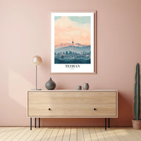 Tehran Skyline Urban Masterpiece: Modern Cityscape Poster PosterGoat