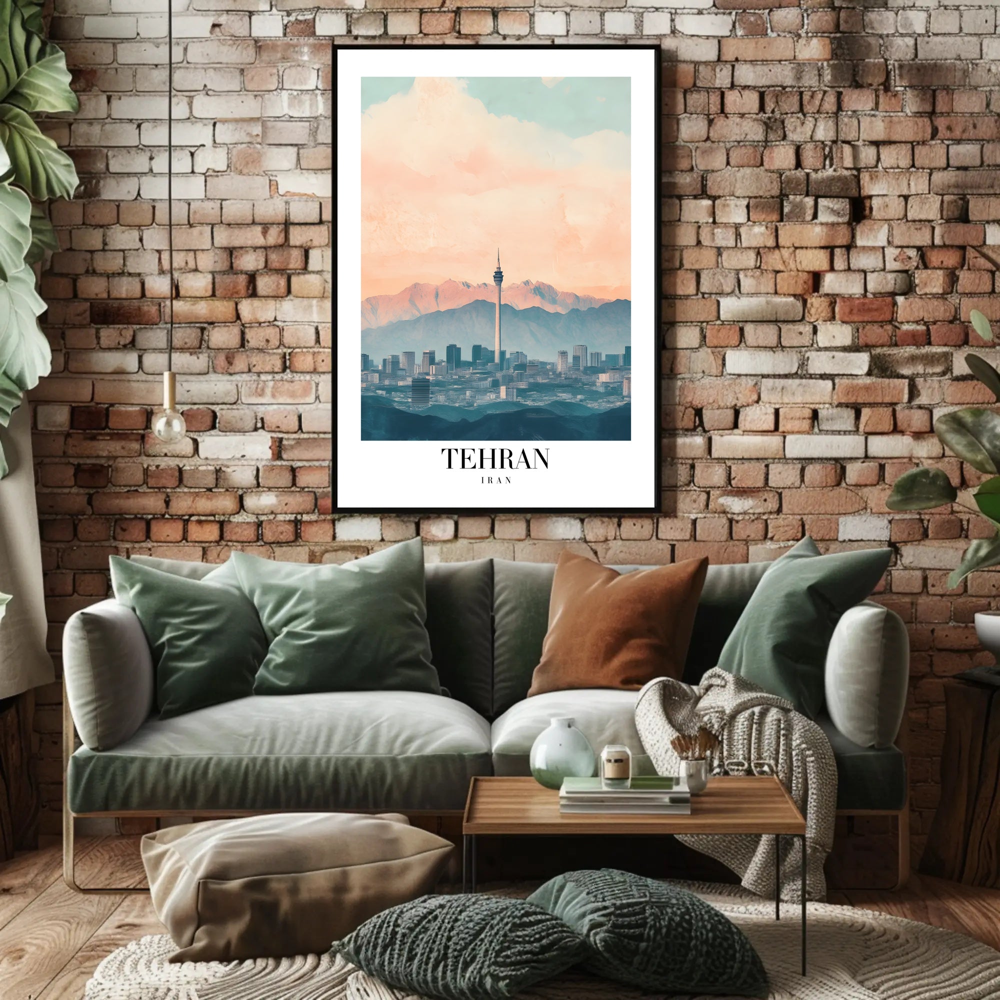 Tehran Skyline Urban Masterpiece: Modern Cityscape Poster PosterGoat