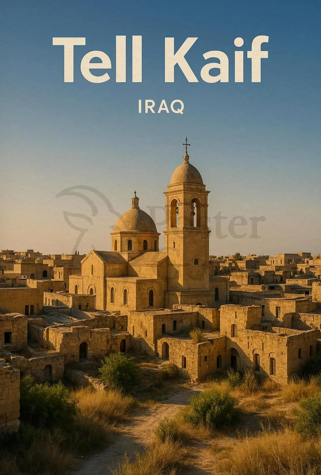 Tel Kaif Church Scenery Cultural or Heritage Poster PosterGoat