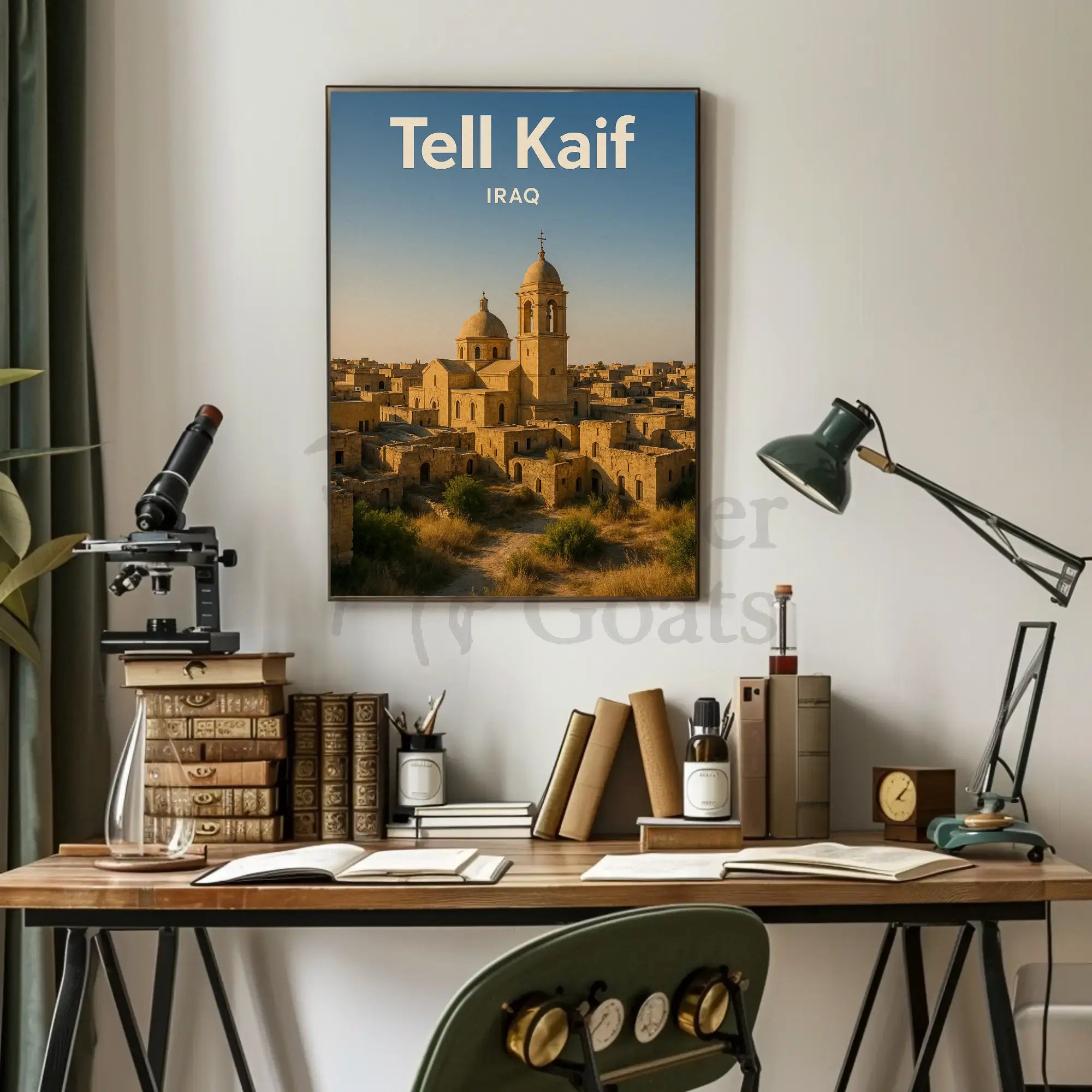Tel Kaif Church Scenery Cultural or Heritage Poster PosterGoat