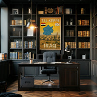 Tel Kaif Iraq Vintage Travel Poster PosterGoat