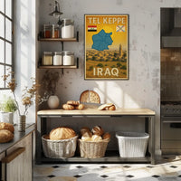 Tel Kaif Iraq Vintage Travel Poster PosterGoat