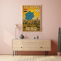 Tel Kaif Iraq Vintage Travel Poster PosterGoat