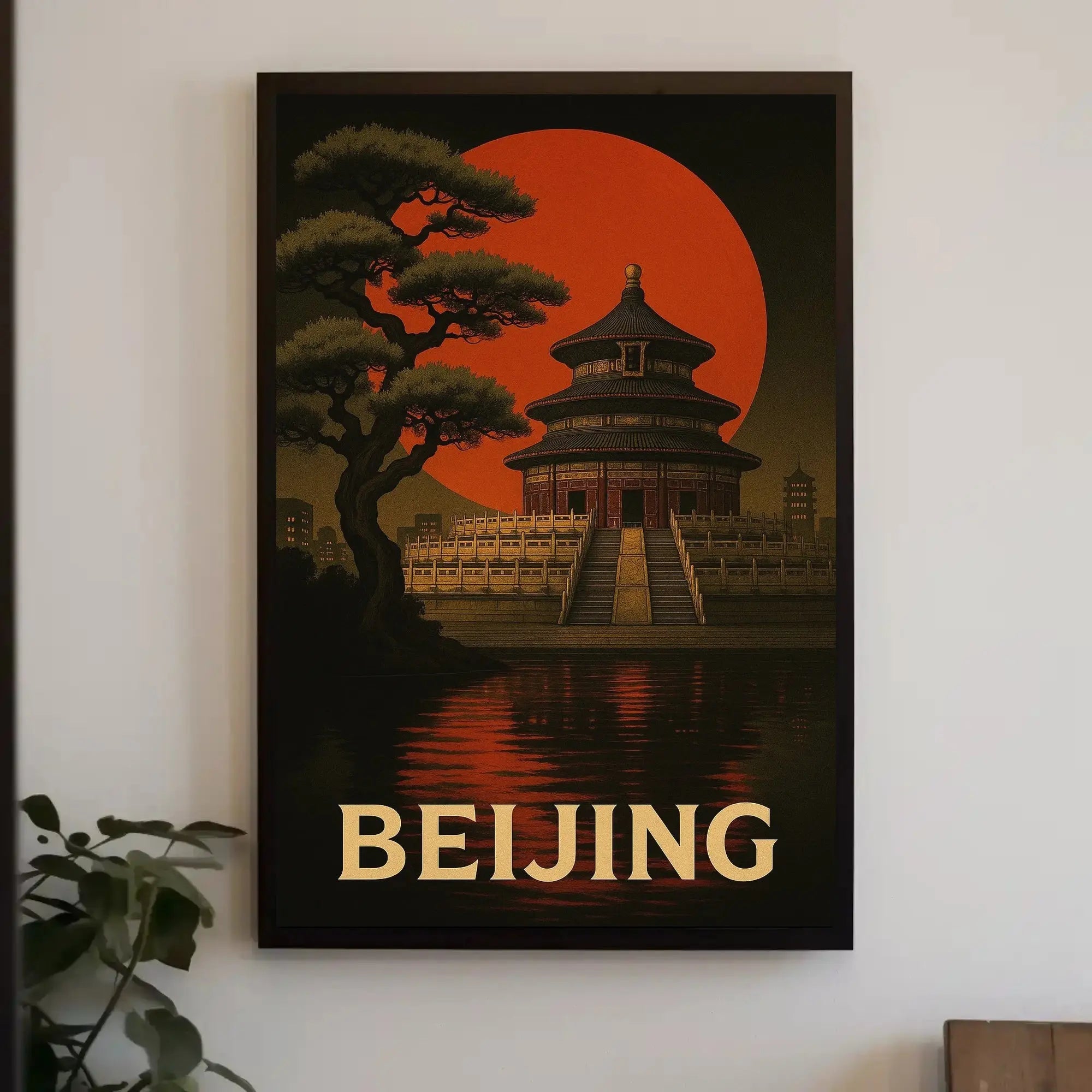 Temple of Heaven Beijing Vintage Travel Poster PosterGoat