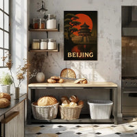 Temple of Heaven Beijing Vintage Travel Poster PosterGoat