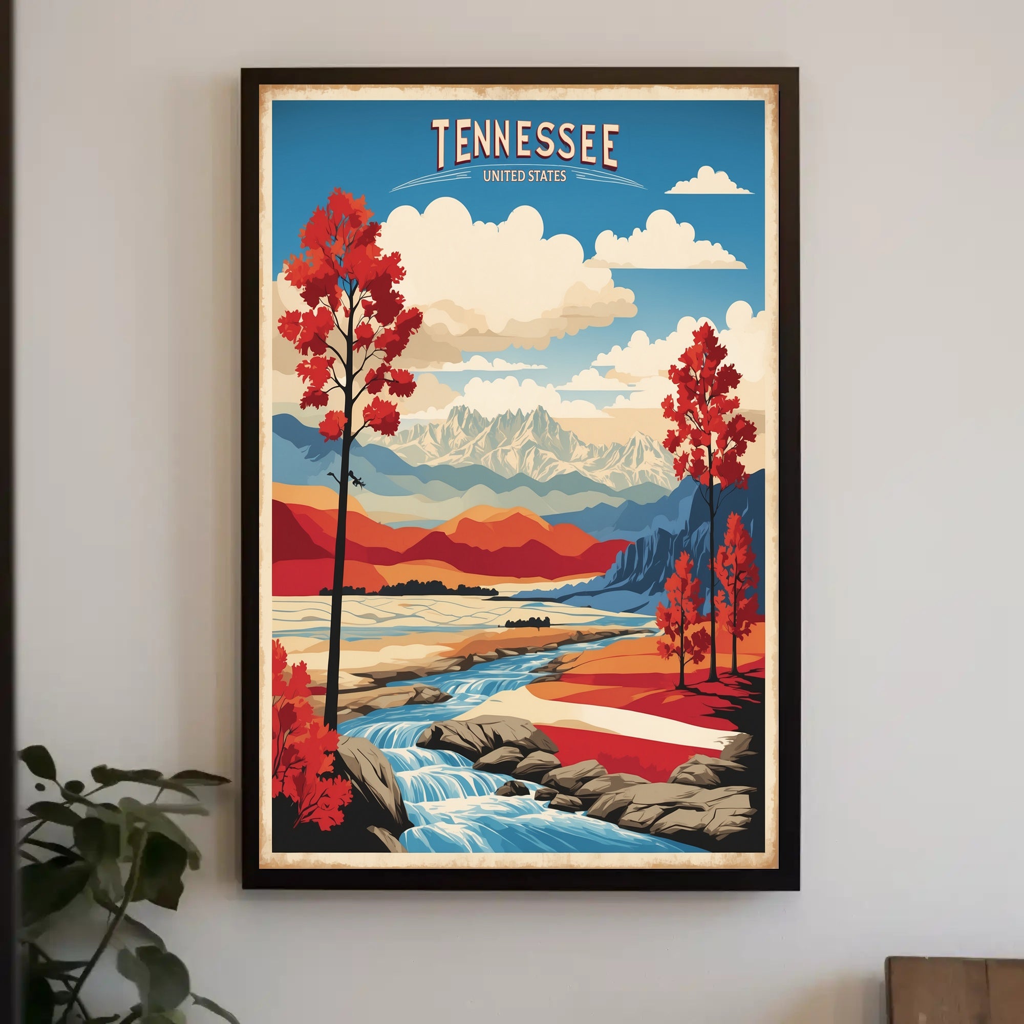 Tennessee Autumn Journey: Vintage Travel Poster PosterGoat