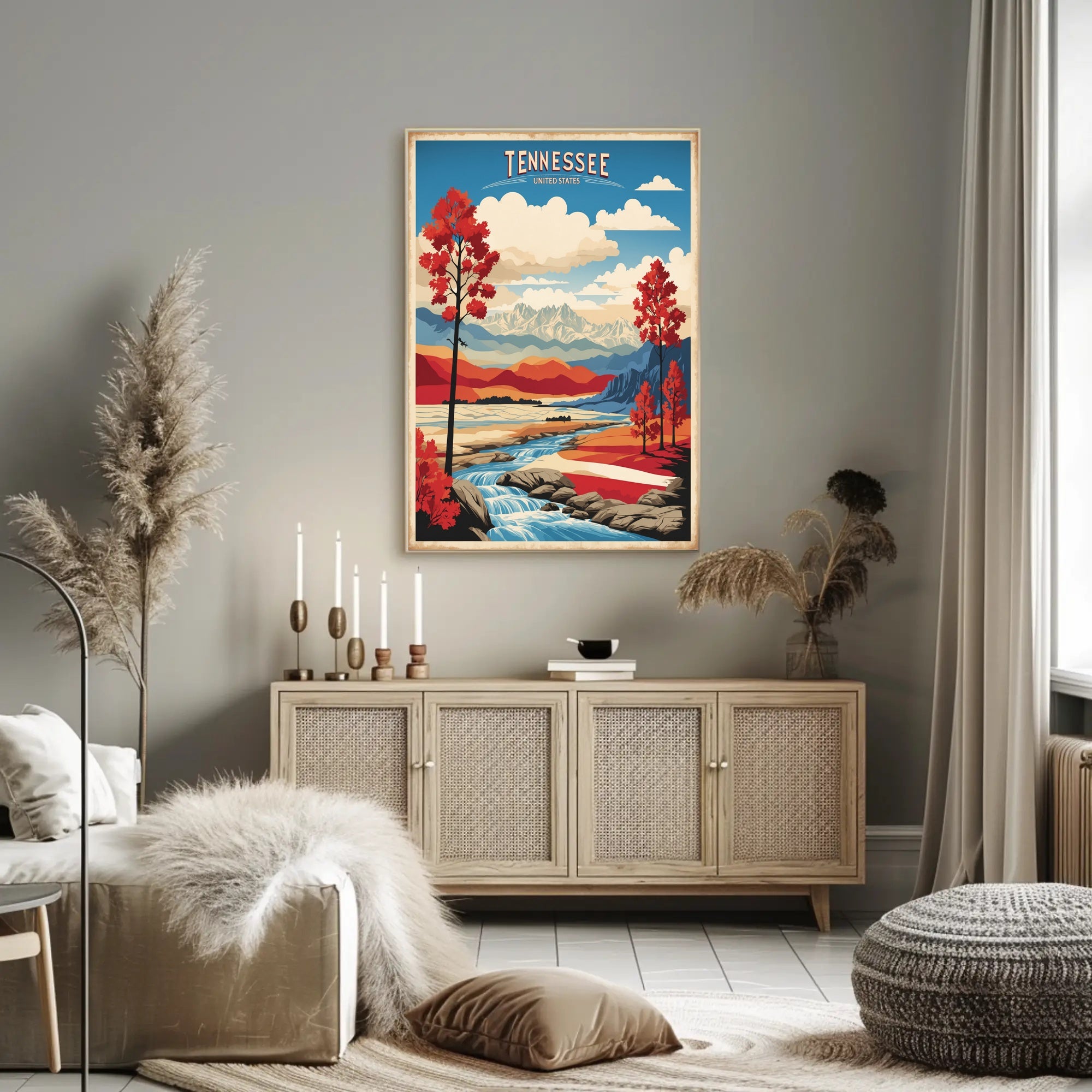 Tennessee Autumn Journey: Vintage Travel Poster PosterGoat