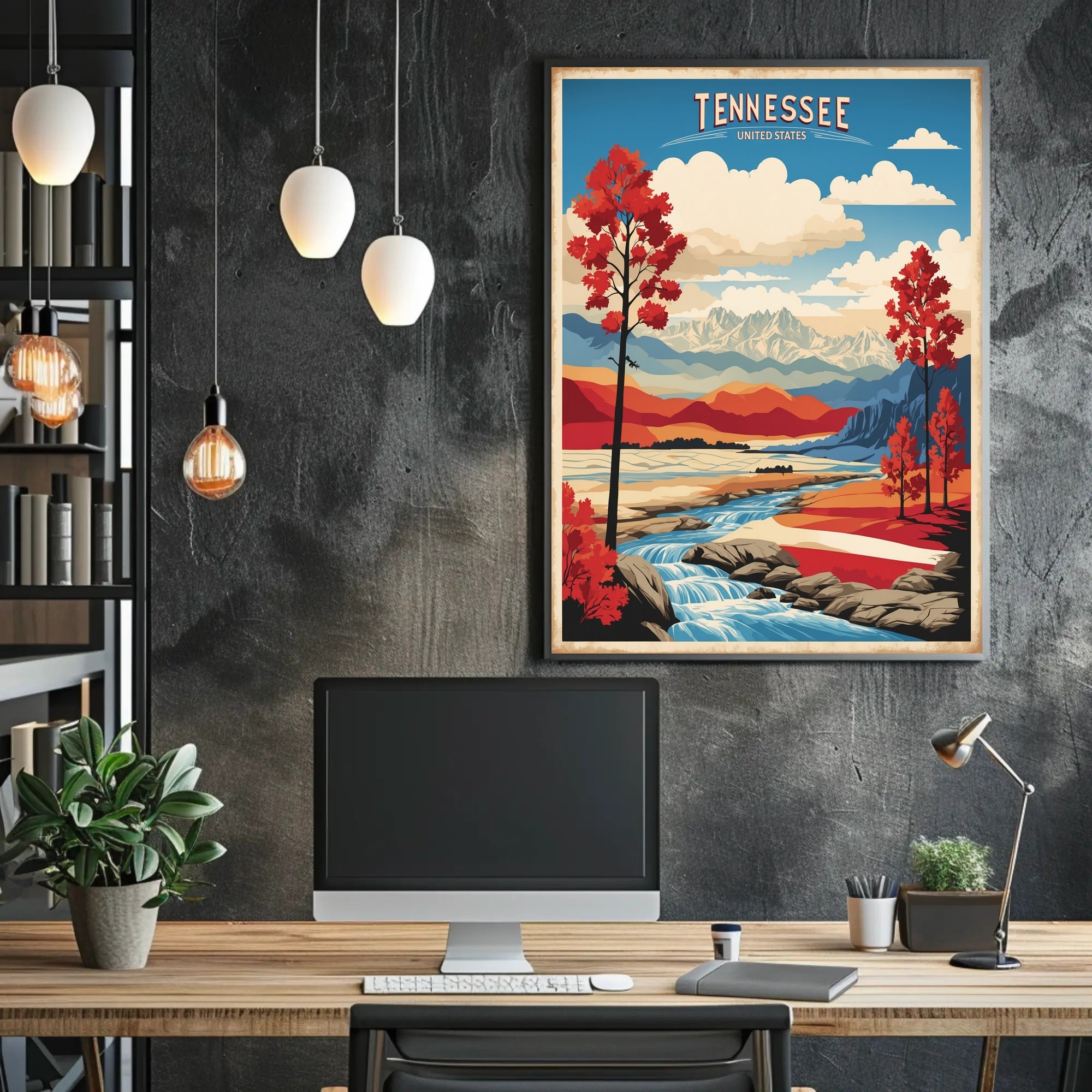 Tennessee Autumn Journey: Vintage Travel Poster PosterGoat