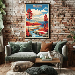 Tennessee Autumn Journey: Vintage Travel Poster PosterGoat