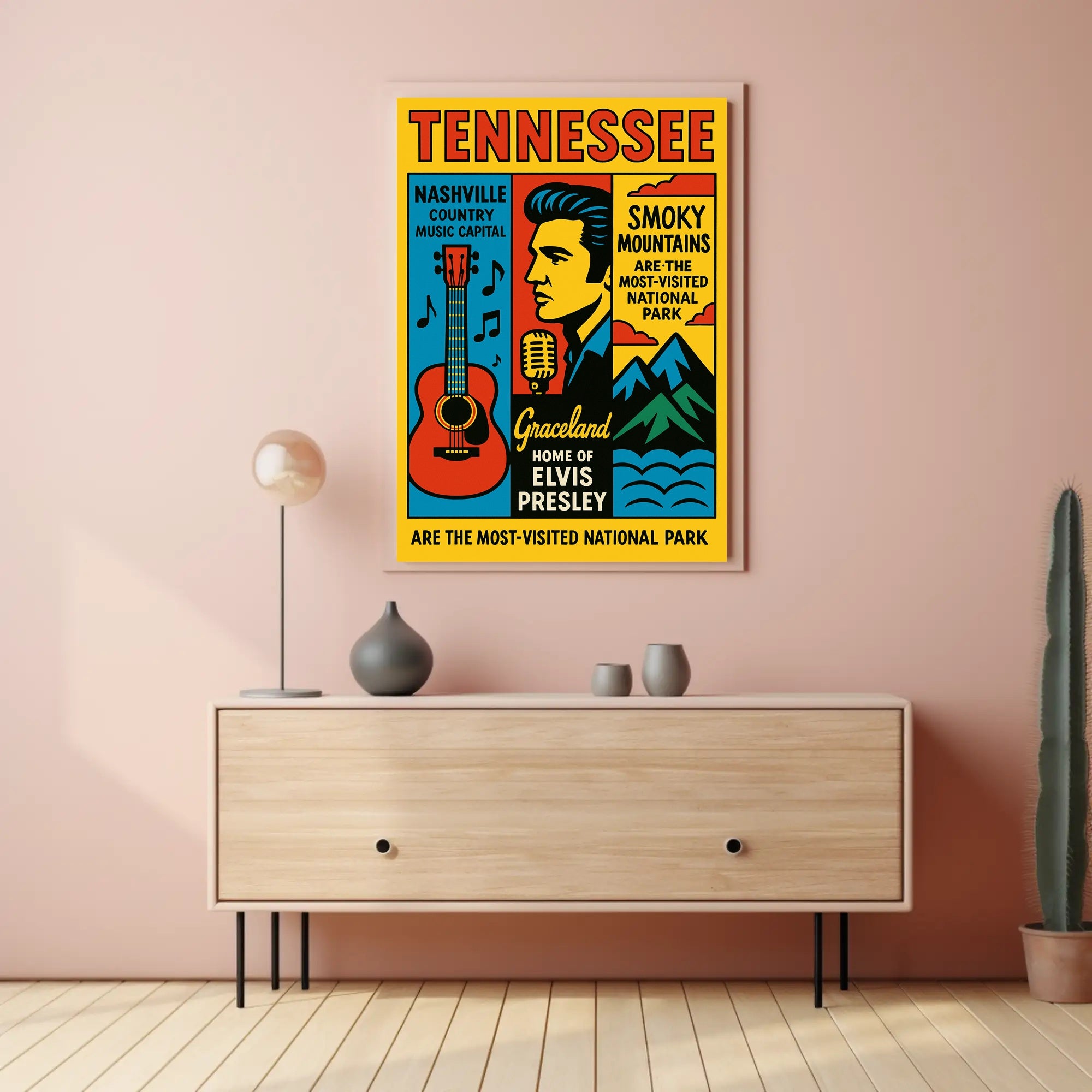 Tennessee Home Of Elvis Presley Poster PosterGoat