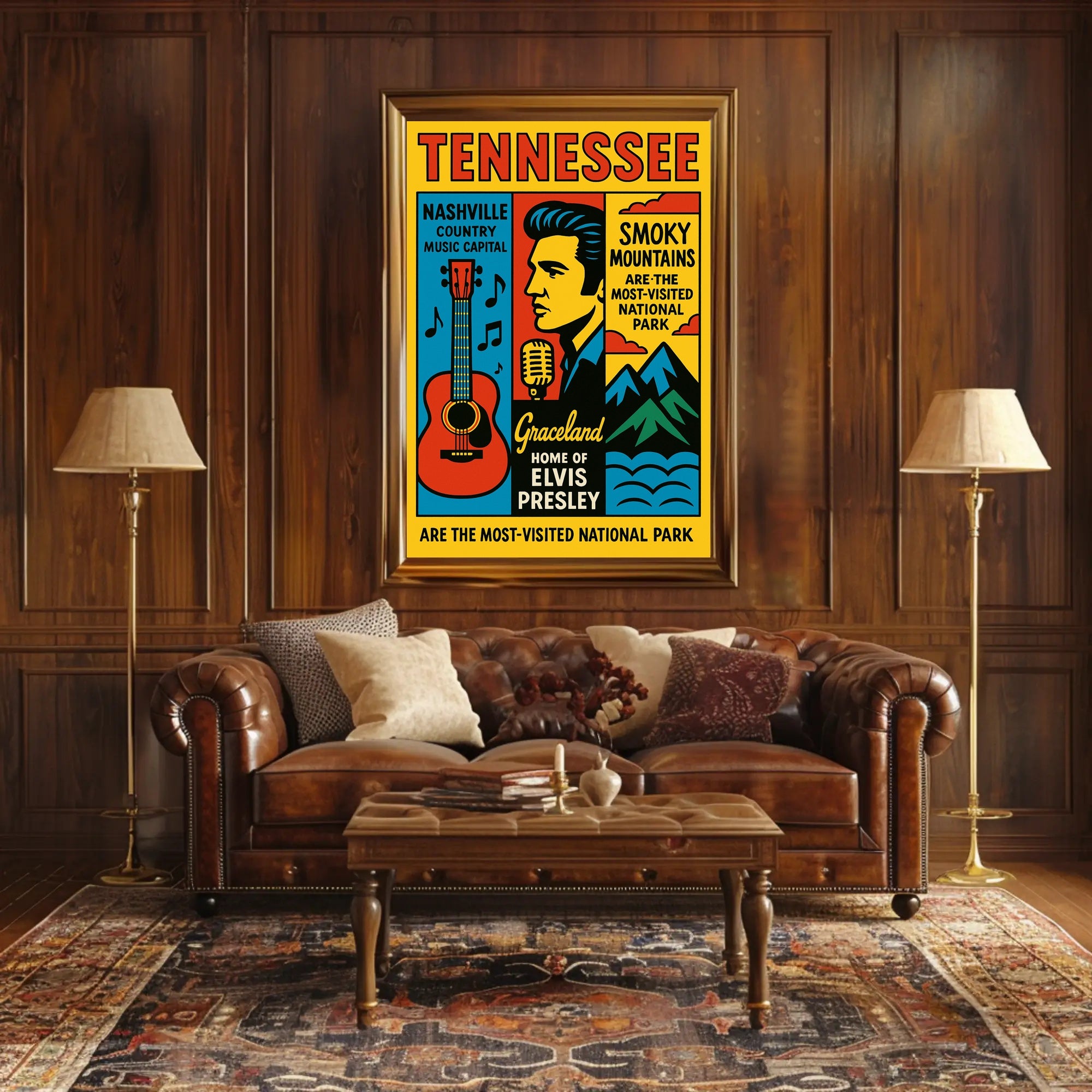Tennessee Home Of Elvis Presley Poster PosterGoat