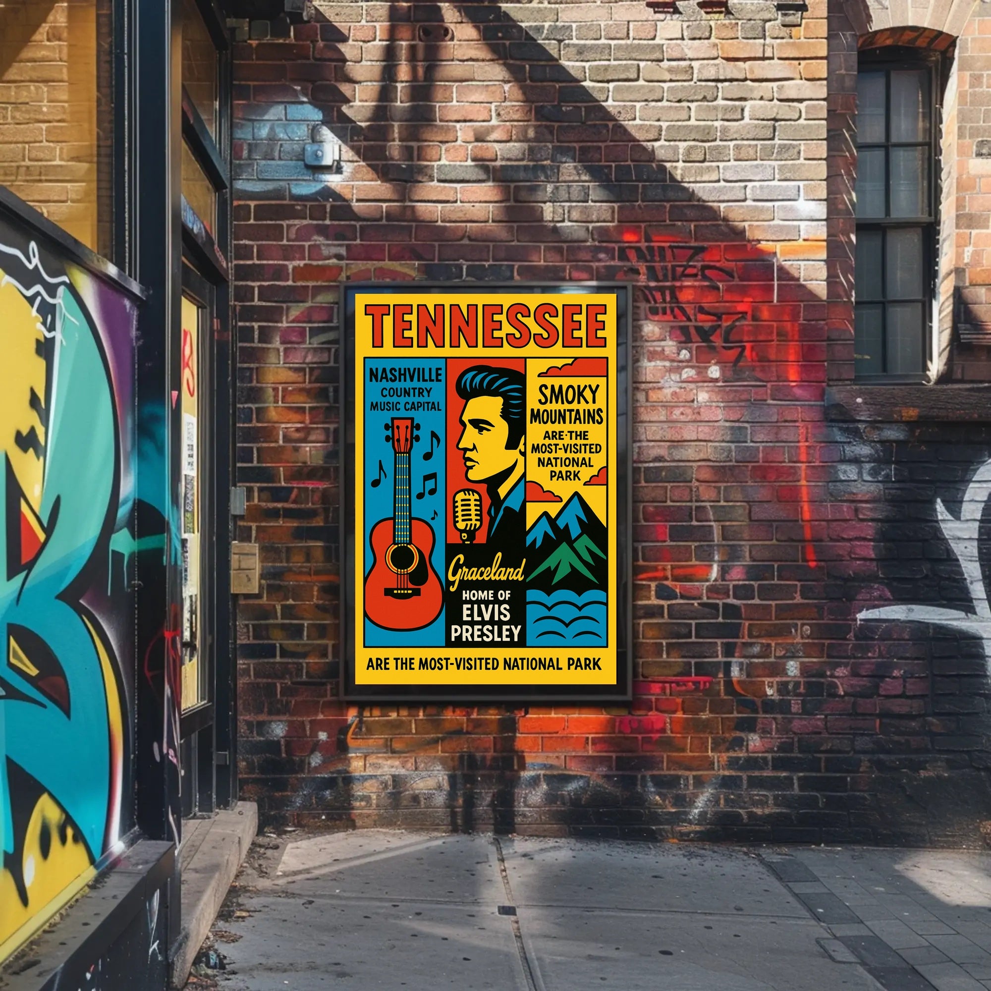 Tennessee Home Of Elvis Presley Poster PosterGoat