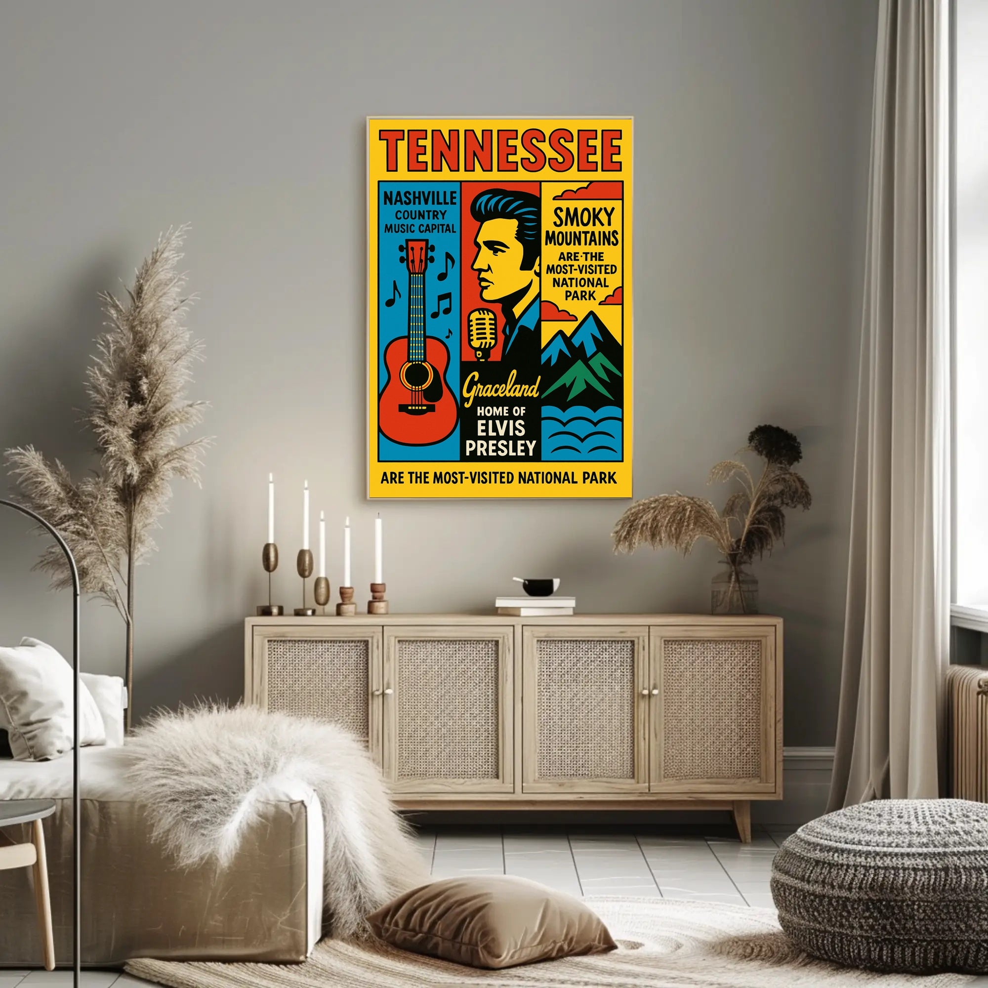 Tennessee Home Of Elvis Presley Poster PosterGoat