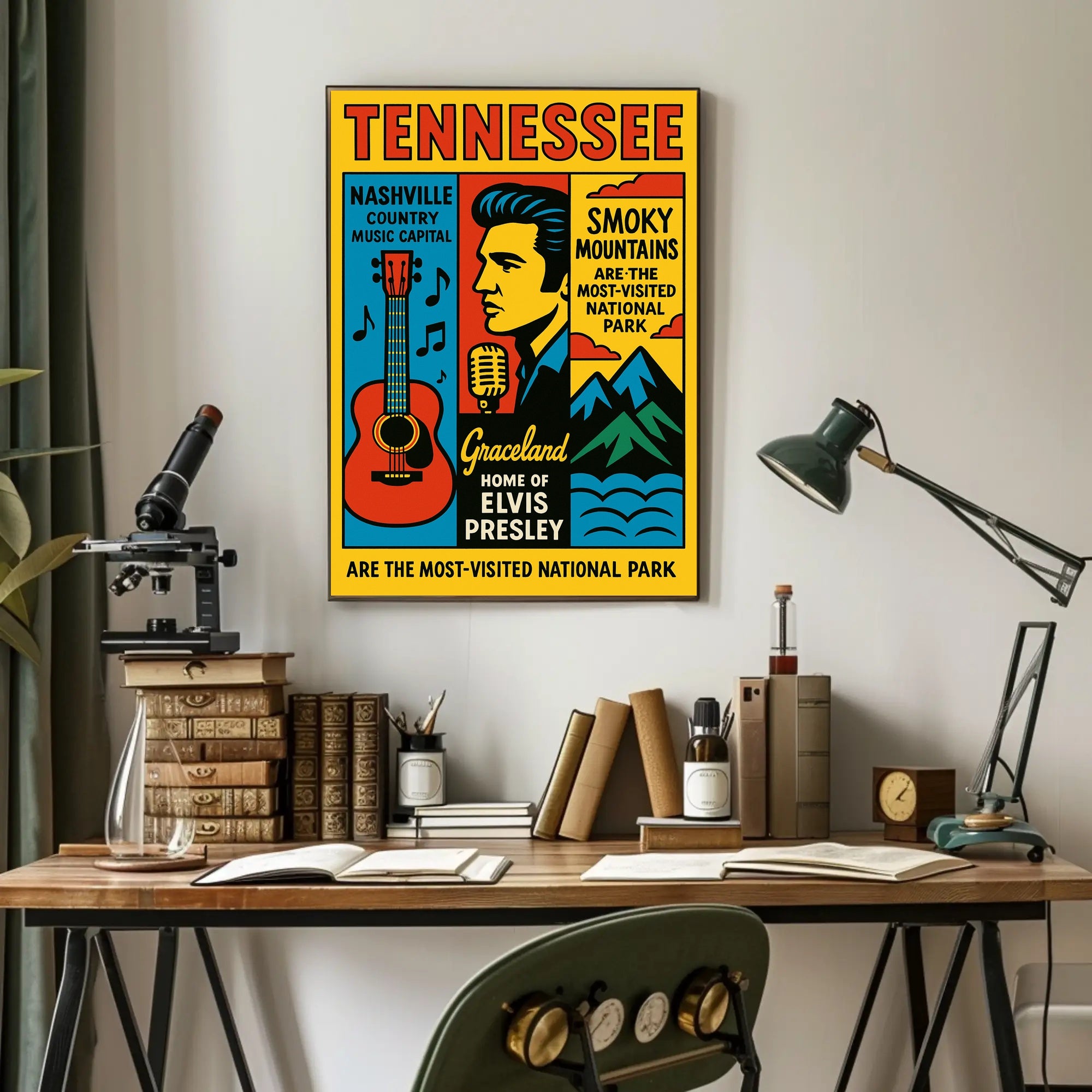 Tennessee Home Of Elvis Presley Poster PosterGoat