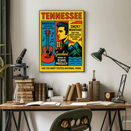 Tennessee Home Of Elvis Presley Poster PosterGoat