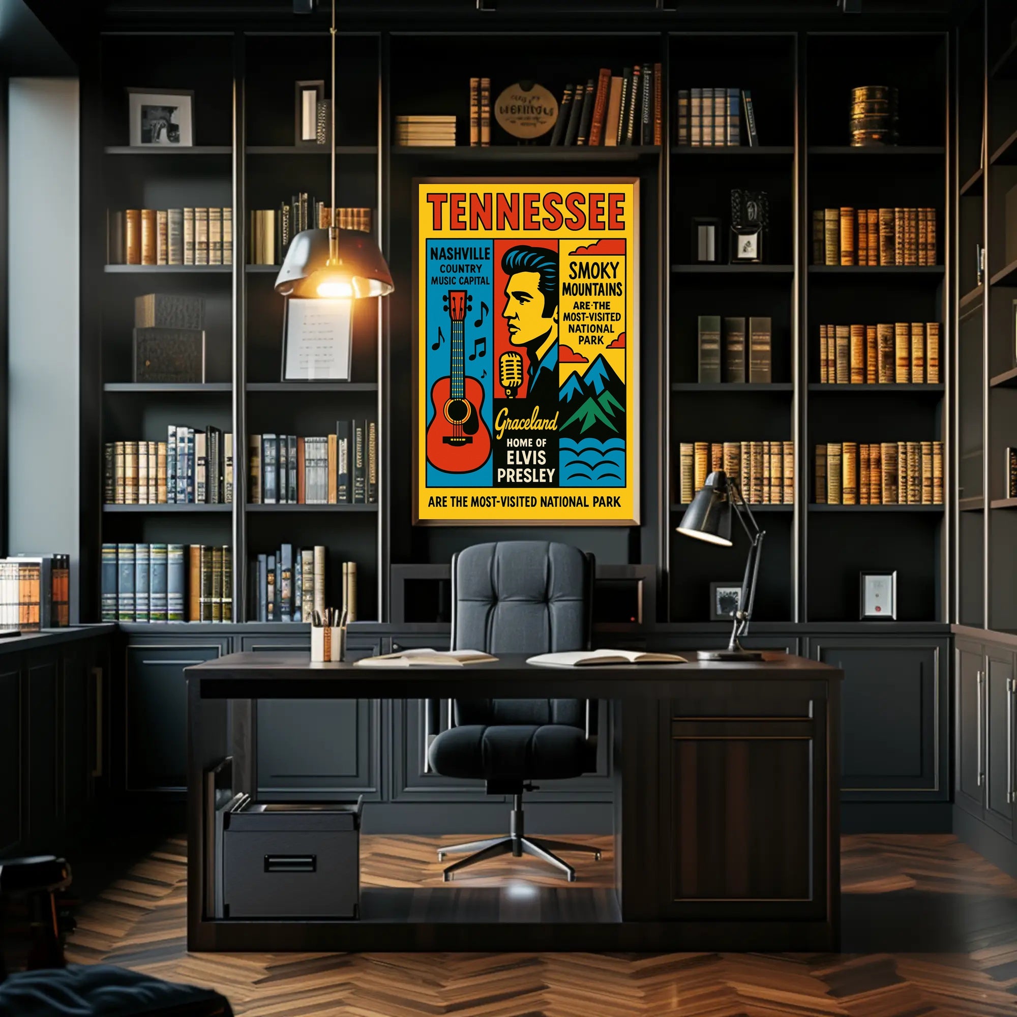 Tennessee Home Of Elvis Presley Poster PosterGoat