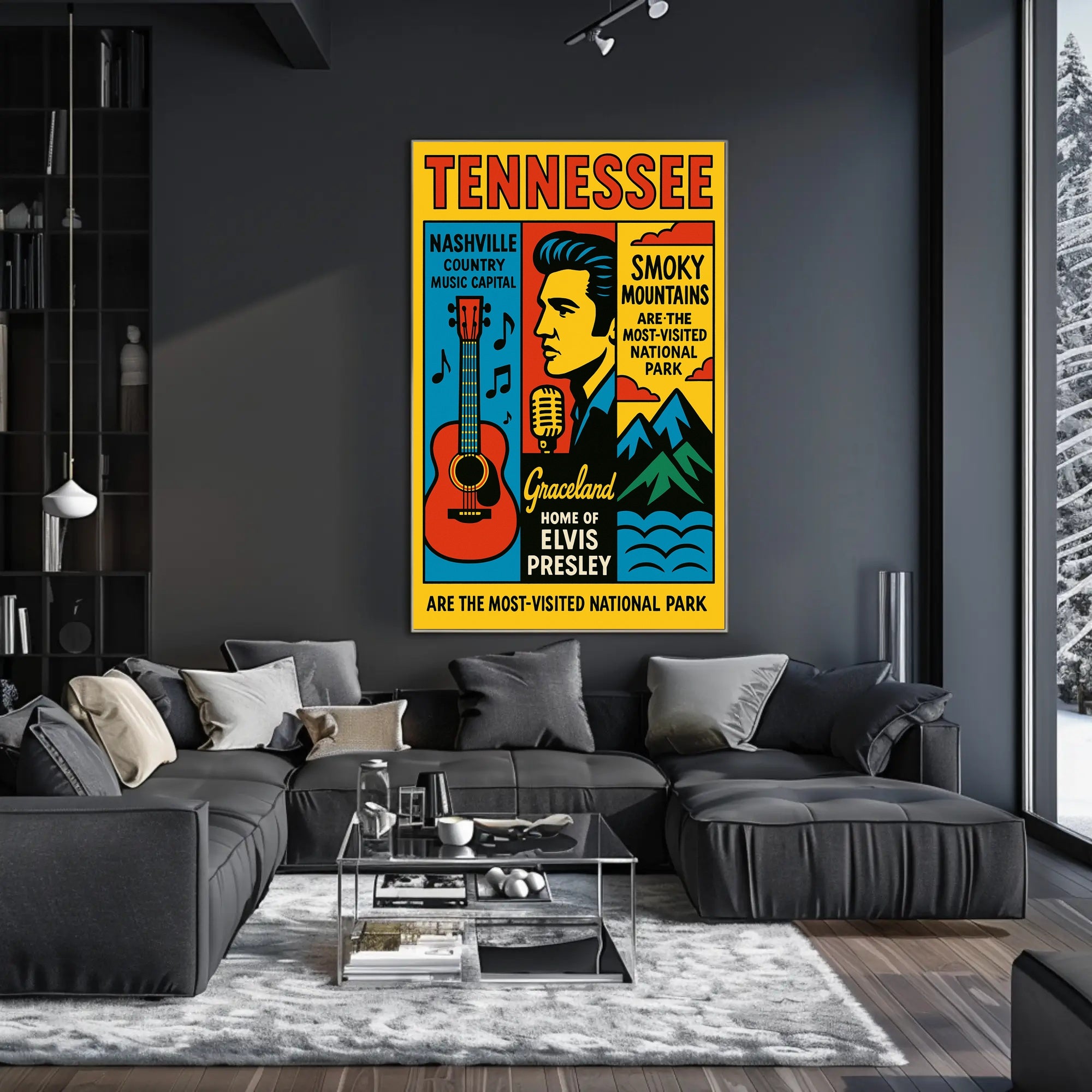 Tennessee Home Of Elvis Presley Poster PosterGoat