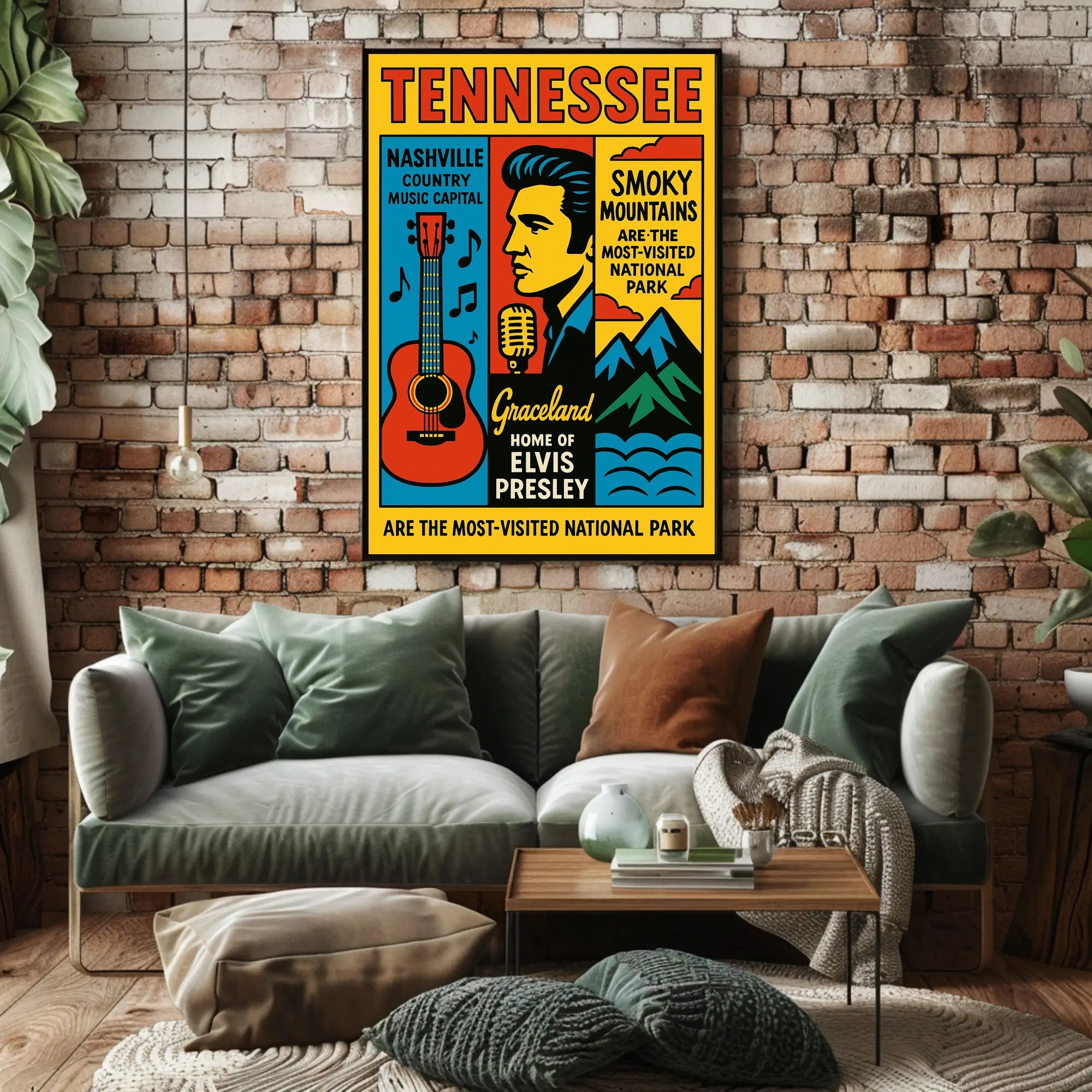 Tennessee Home Of Elvis Presley Poster PosterGoat