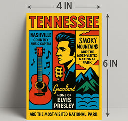Tennessee Home Of Elvis Presley Poster PosterGoat