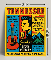 Tennessee Home Of Elvis Presley Poster PosterGoat