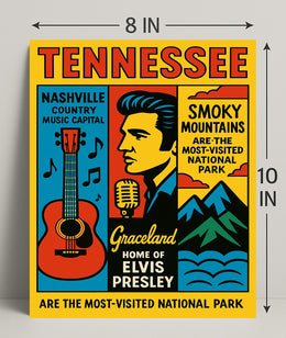 Tennessee Home Of Elvis Presley Poster PosterGoat