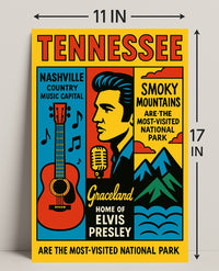 Tennessee Home Of Elvis Presley Poster PosterGoat