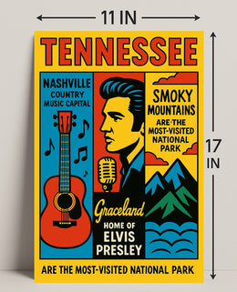 Tennessee Home Of Elvis Presley Poster PosterGoat