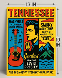 Tennessee Home Of Elvis Presley Poster PosterGoat