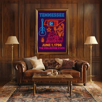 Tennessee Neon Heritage, Cultural or Heritage Poster PosterGoat