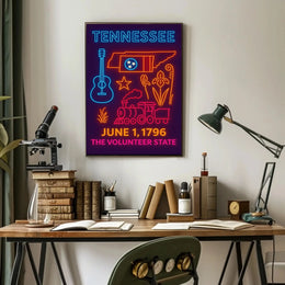 Tennessee Neon Heritage, Cultural or Heritage Poster PosterGoat