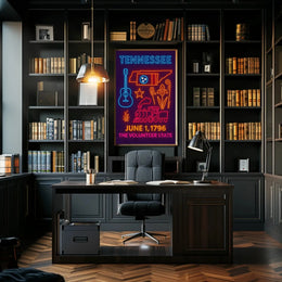 Tennessee Neon Heritage, Cultural or Heritage Poster PosterGoat