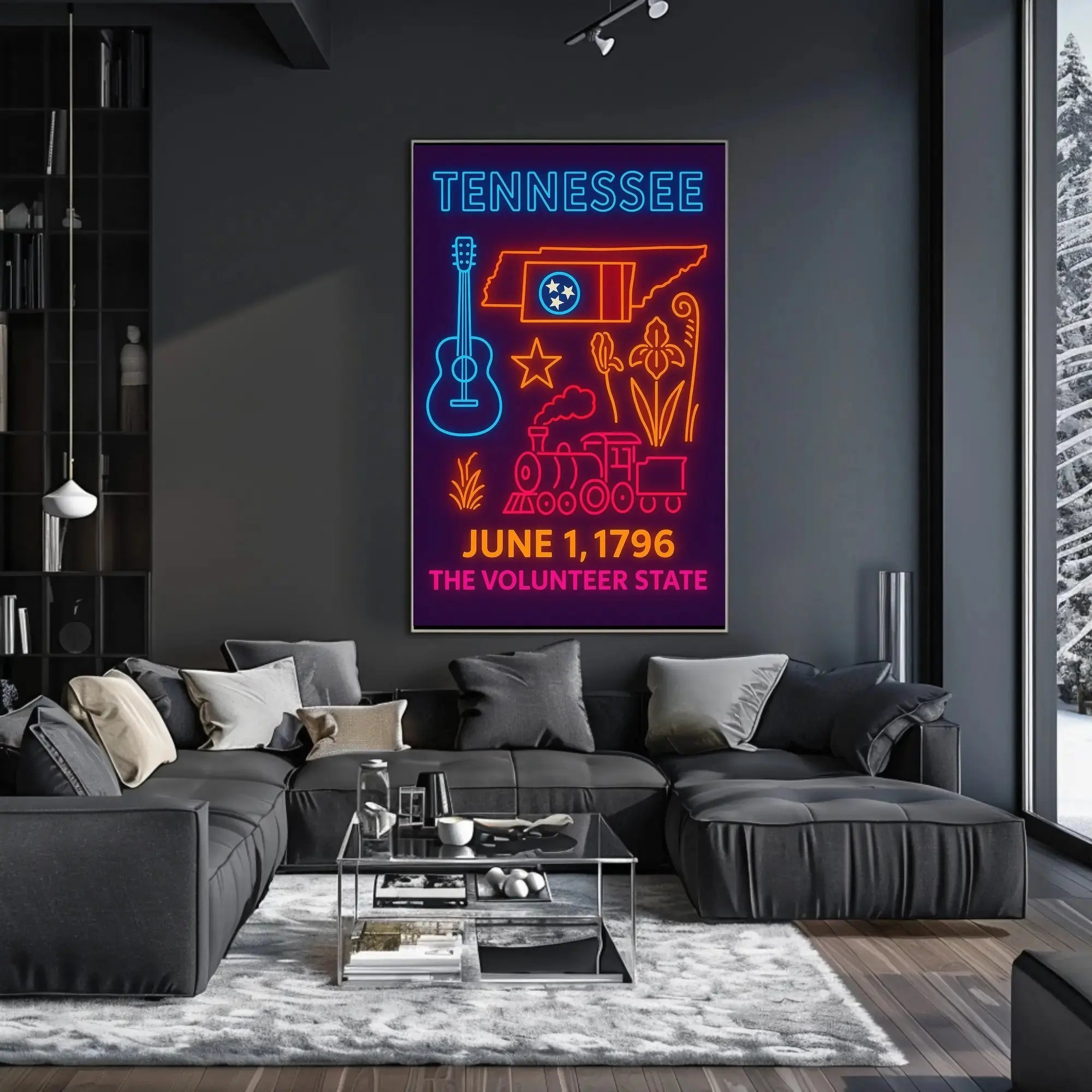 Tennessee Neon Heritage, Cultural or Heritage Poster PosterGoat