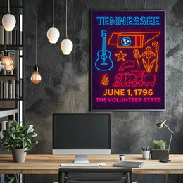Tennessee Neon Heritage, Cultural or Heritage Poster PosterGoat