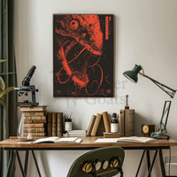 Terrifying Anglerfish Art in Sci-Fi Cultural Poster PosterGoat