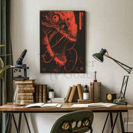 Terrifying Anglerfish Art in Sci-Fi Cultural Poster PosterGoat