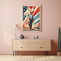 Texas Cowboy Vintage Western Cultural or Heritage Poster PosterGoat