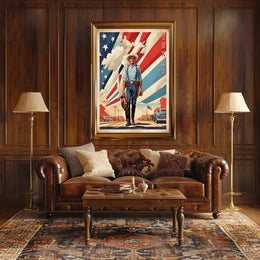 Texas Cowboy Vintage Western Cultural or Heritage Poster PosterGoat